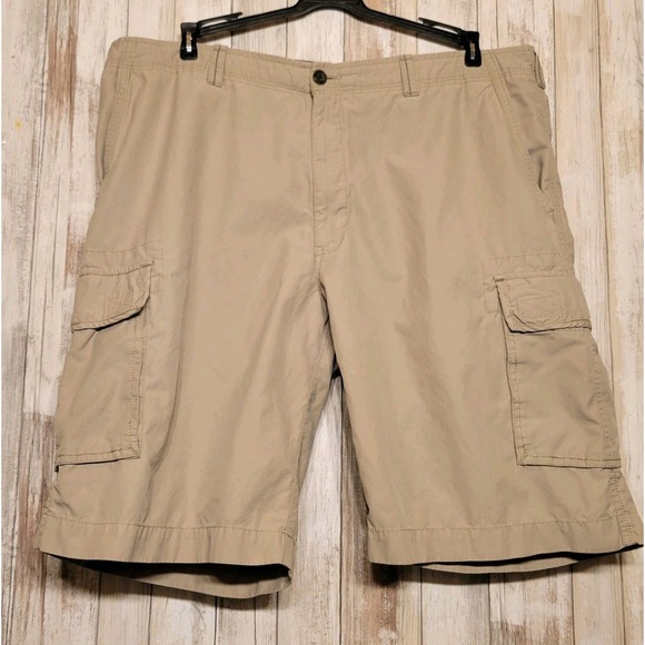 john henry Other - John‎ Henry Cargo Shorts Mens 40 Kaki Casual Outdoors Hiking Pockets